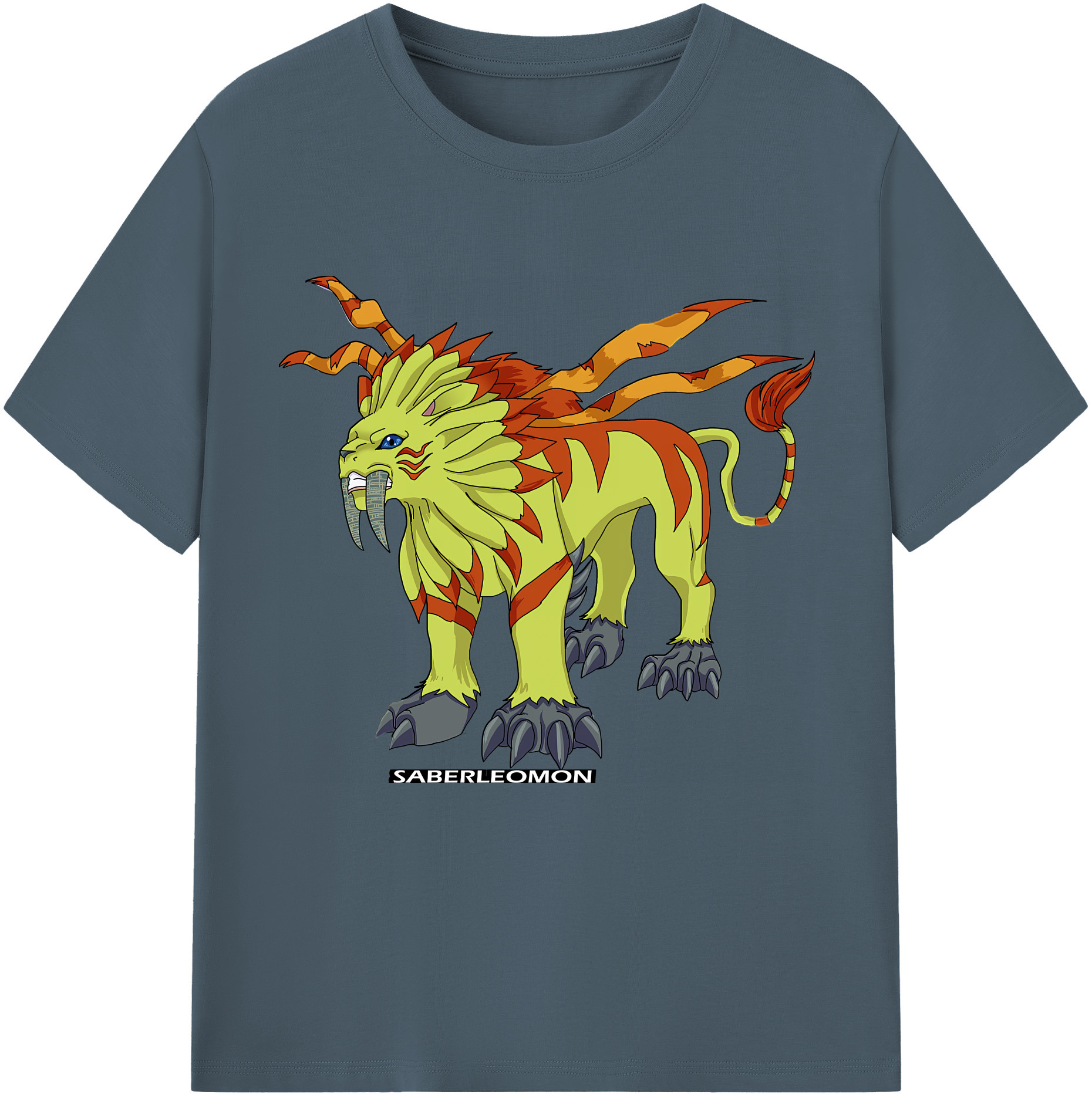（画像用） Digimon デジタルモンスター/デジモン 綿100％半袖Tシャツ（フロントプリント）